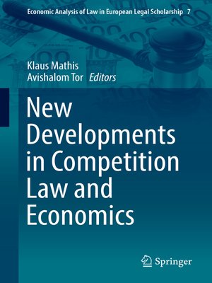 cover image of New Developments in Competition Law and Economics